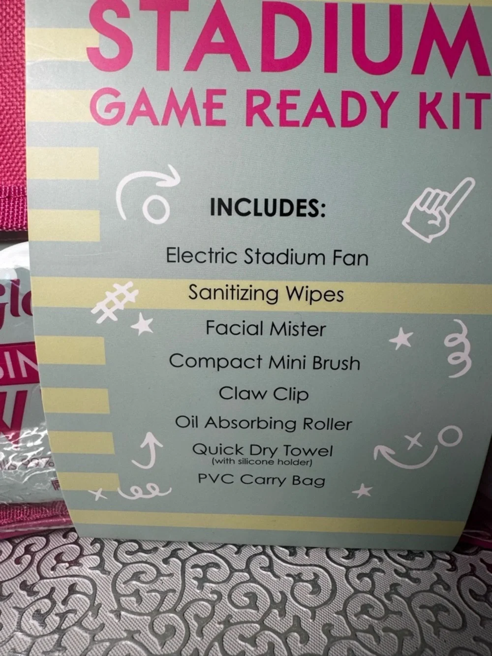 Glow Co. On-The-Go Stadium Game Ready Kit - Hot Pink NWT